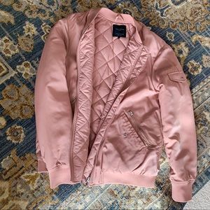 Zara - Blush Pink Bomber Jacket